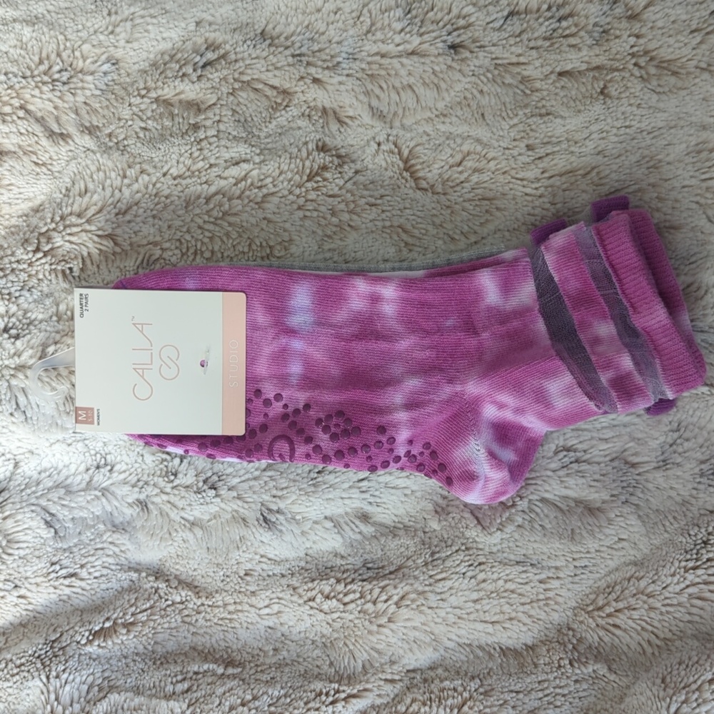 Calia Studio 2 Pack Quarter Gripper Socks